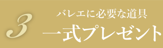 バレエに必要な道具一代プレゼント