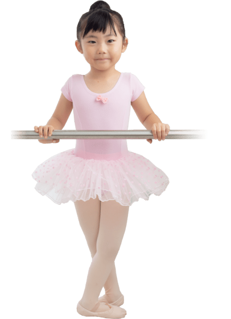 両手でバーを使って