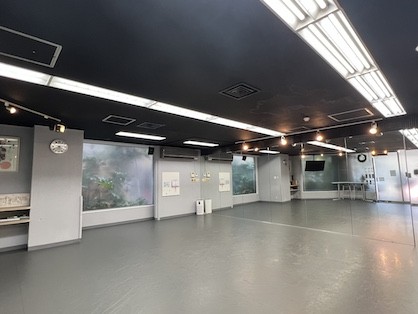 奥行きも横幅もしっかりあり、広々のびのびと踊れます。