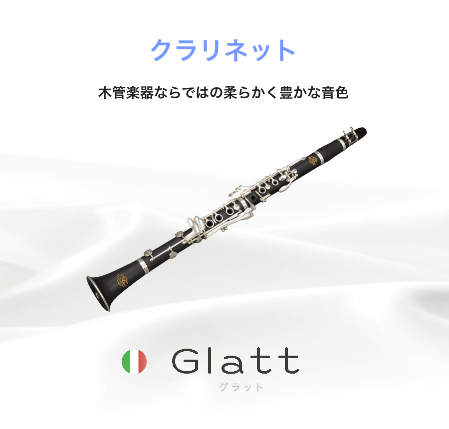 クラリネット 木管楽器ならではの柔らかく豊かな音色 Ein Vogel グラット