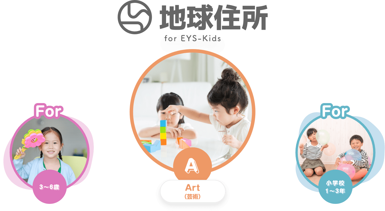 地球住所 for EYS-Kids For ３〜6歳　A Art(芸術)　For 小学校１〜3年